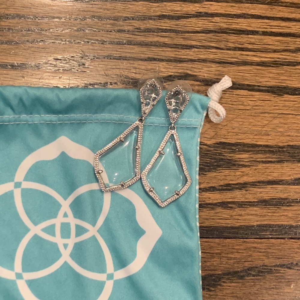 Kendra Scott Alexa Silver Drop Earrings